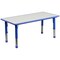 Emma and Oliver 23.625"W x 47.25"L Rectangular Plastic Height Adjustable Activity Table